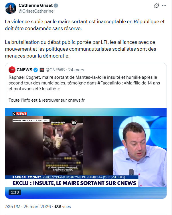 Catherine Griset: La violence subie par le maire…