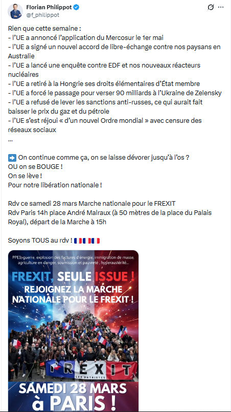 Florian Philippot: Rien que cette semaine…