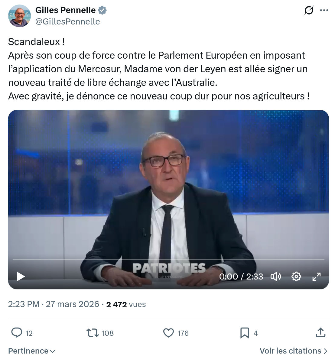 Gilles Pennelle: Scandaleux !…