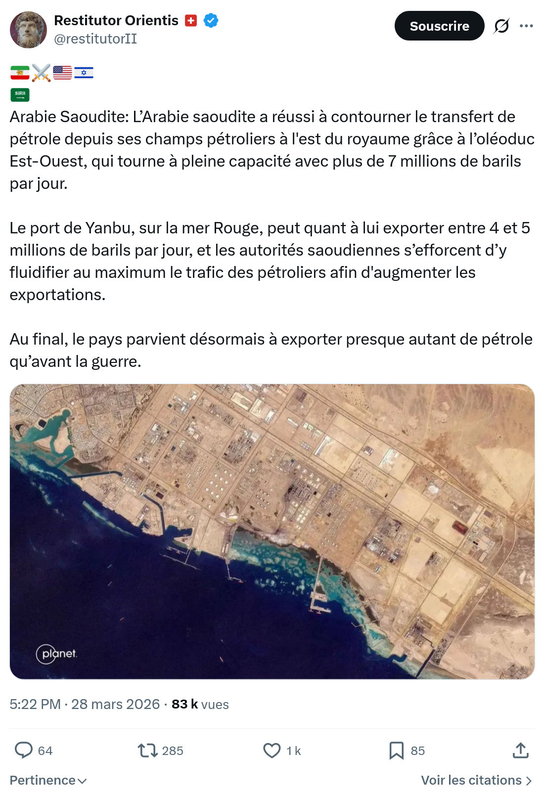 Restitutor Orientis: Arabie Saoudite…