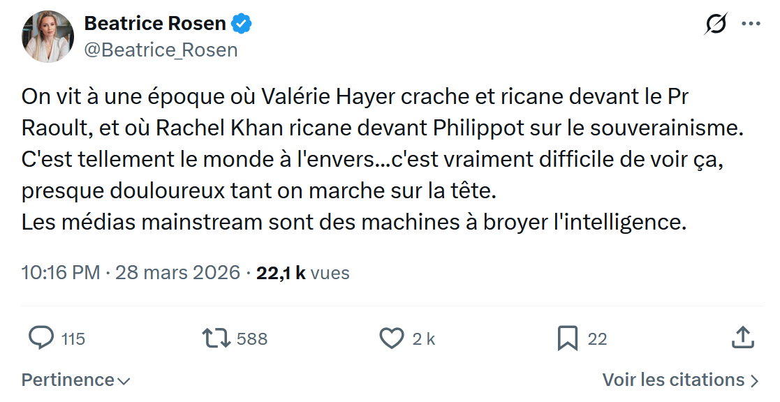 Béatrice Rosen: On vit à une époque où Valérie Hayer…