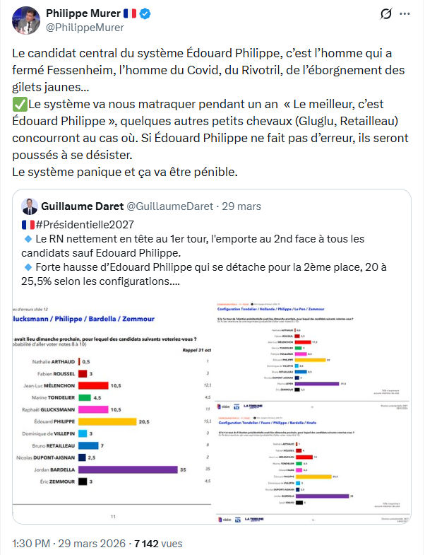 Philippe Murer: Le candidat central du système Édouard Philippe…