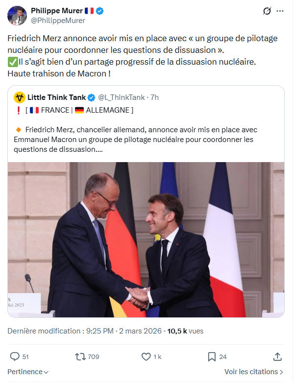 Philippe Murer: Friedrich Merz annonce avoir mis en place avec...