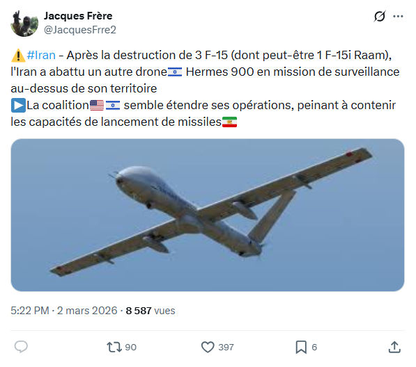 Jacques Frère: #Iran - Après la destruction de 3 F-15...