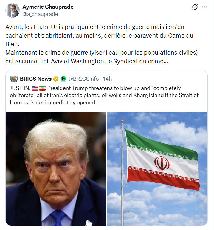 Aymeric Chauprad: Avant, les Etats-Unis pratiquaient…