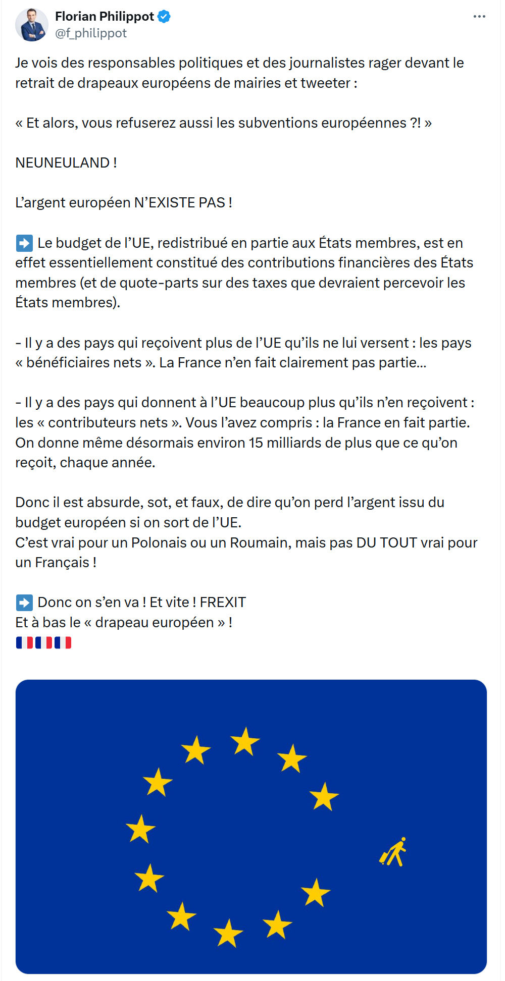 Florian Philippot: Je vois des responsables politiques…