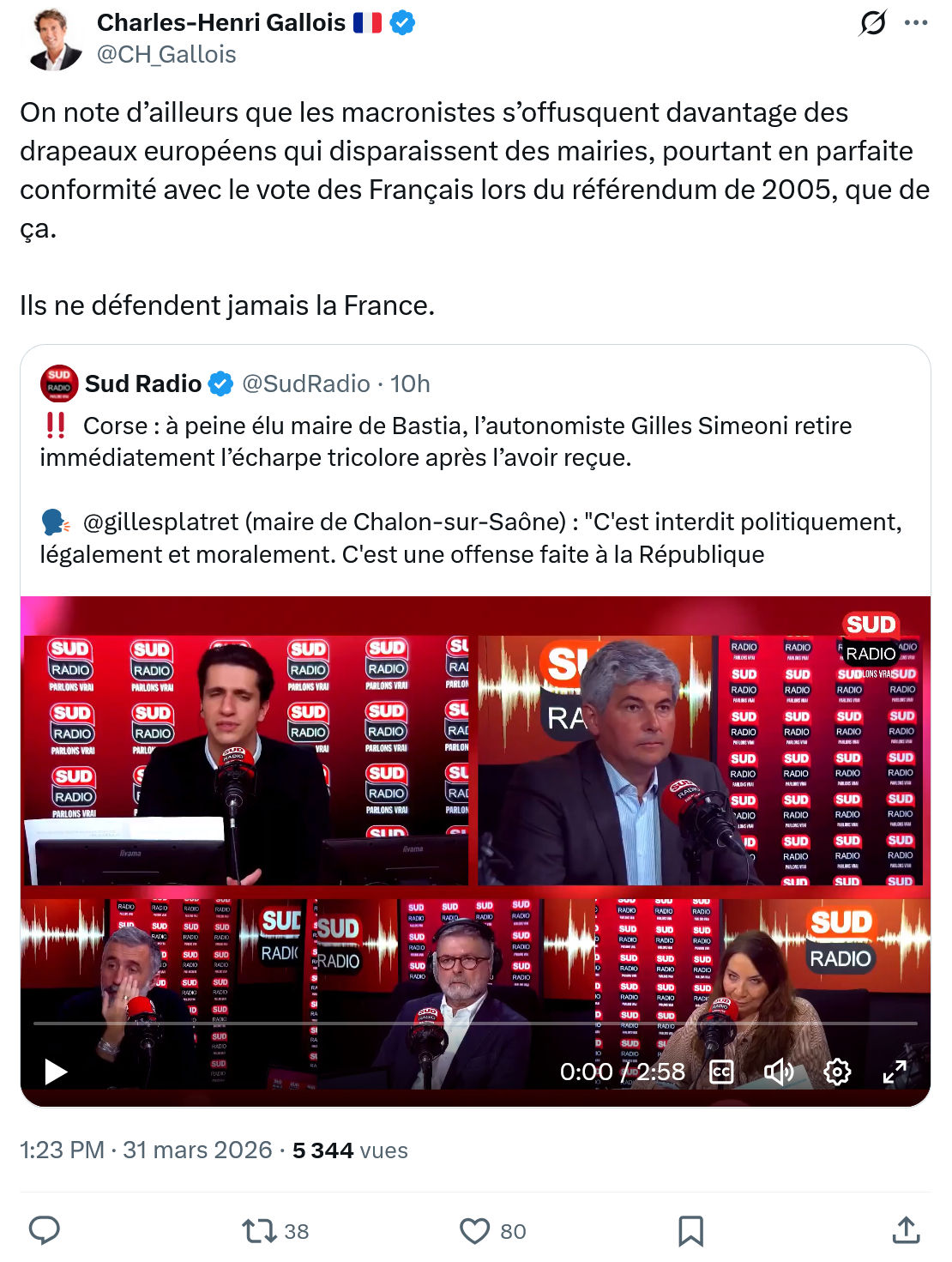 Charles-Henri Gallois: On note d’ailleurs que les macronistes…