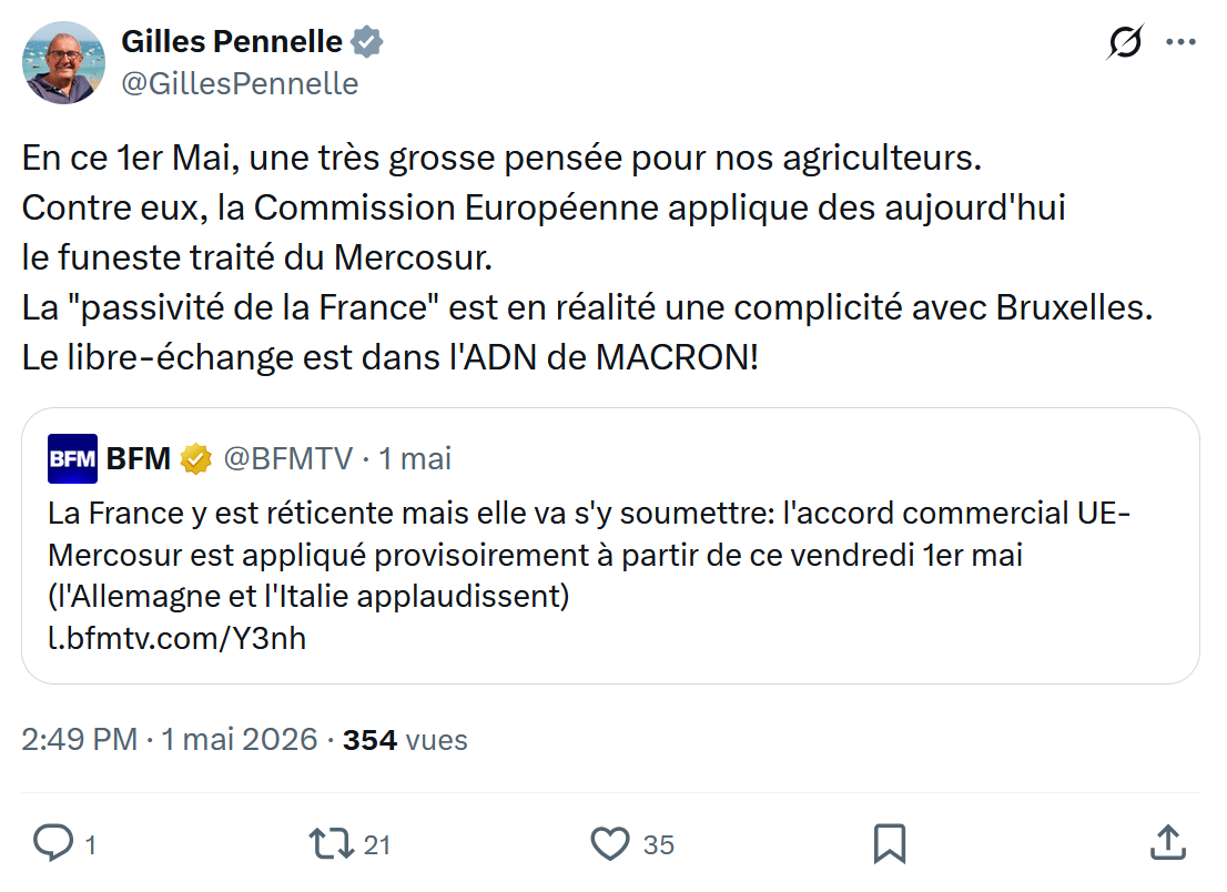 Gilles Pennelle: En ce 1er Mai…