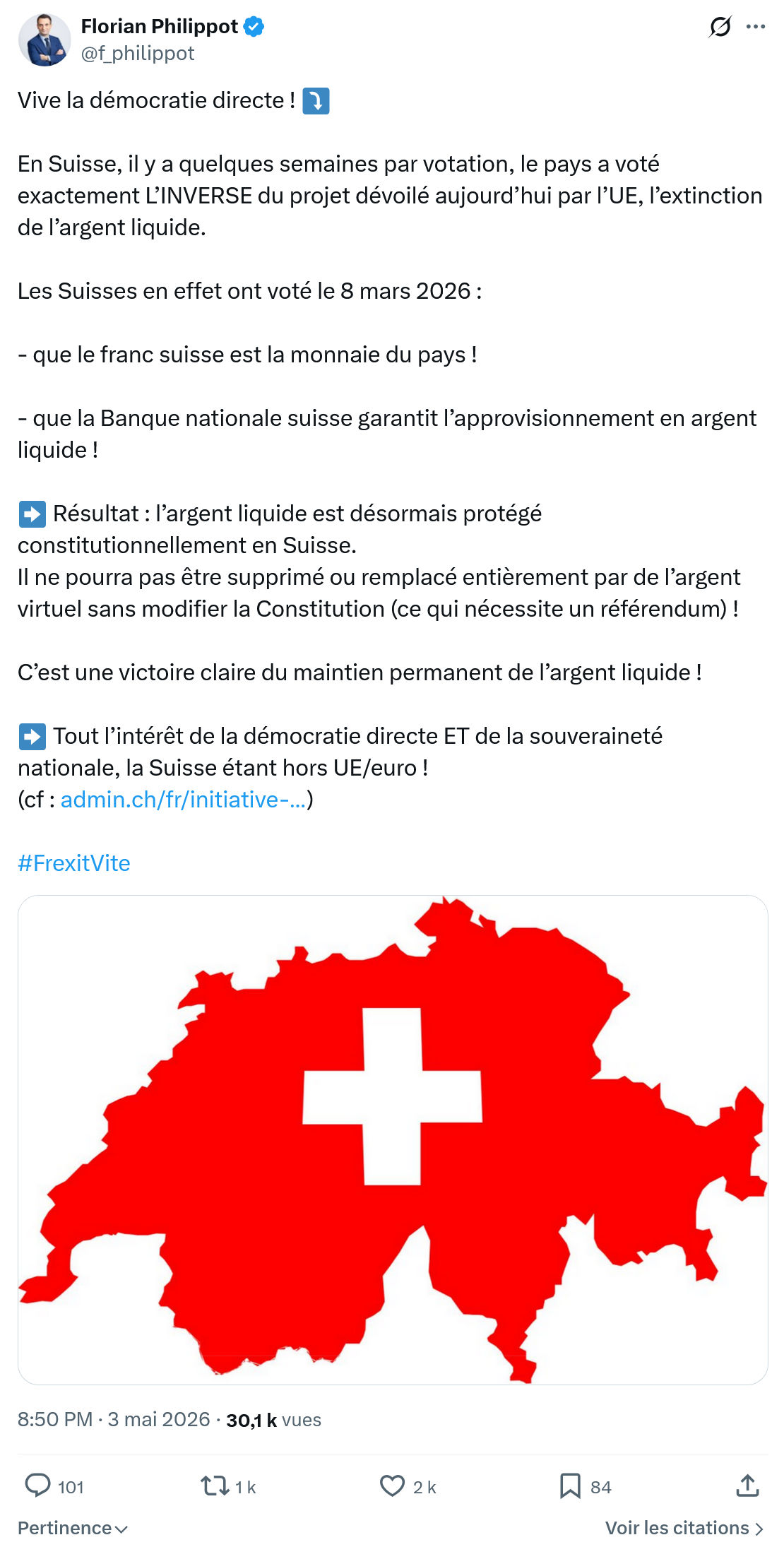 Florian Philippot: Vive la démocratie directe…