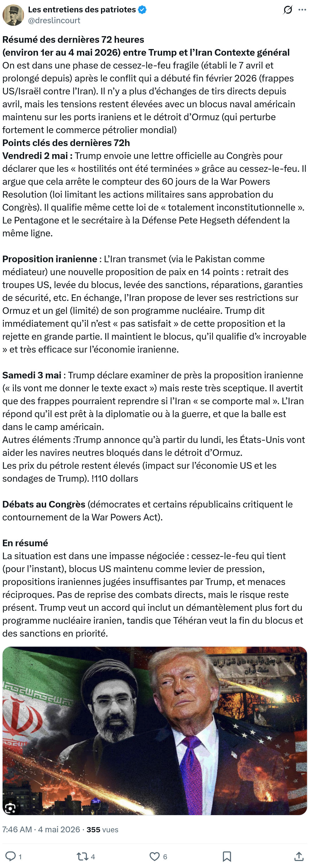 Marquis de Dreslincourt: Résumé des dernières 72 heures…