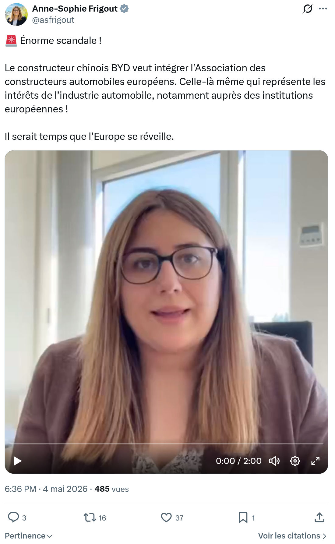 Anne-Sophie Frigout: Énorme scandale !…