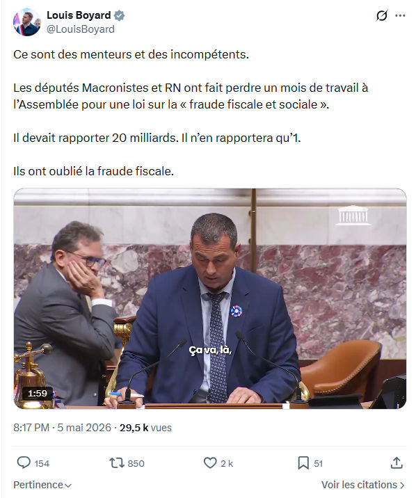 Louis Boyard: Ce sont des menteurs et des incompétents…