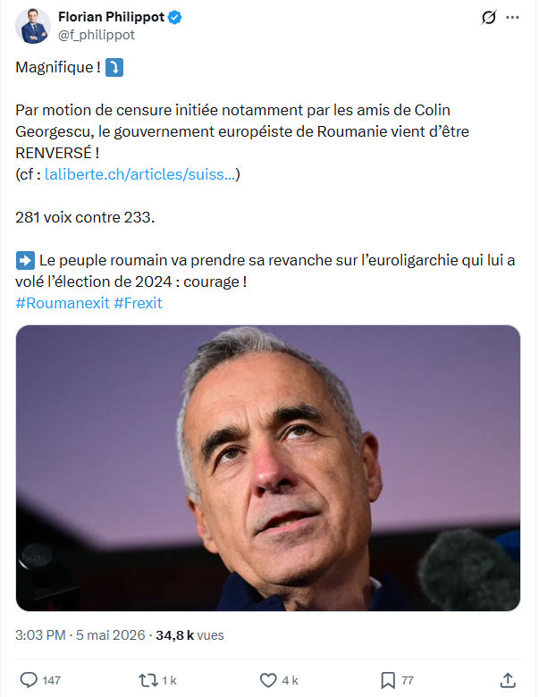 Florian Philippot: Magnifique !…