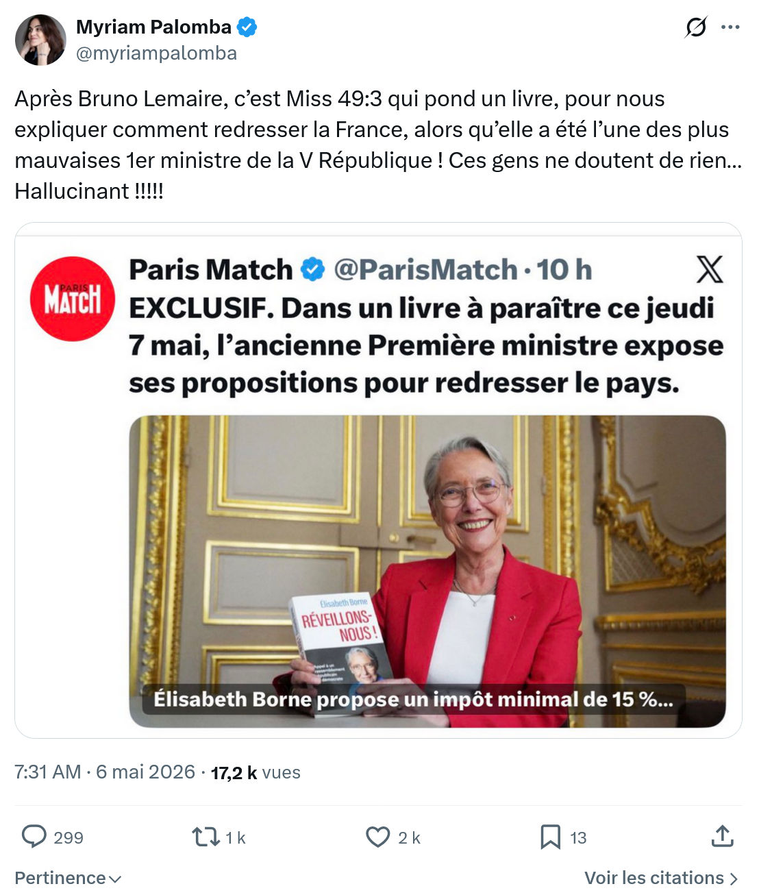 Myriam Palomba: Après Bruno Lemaire…