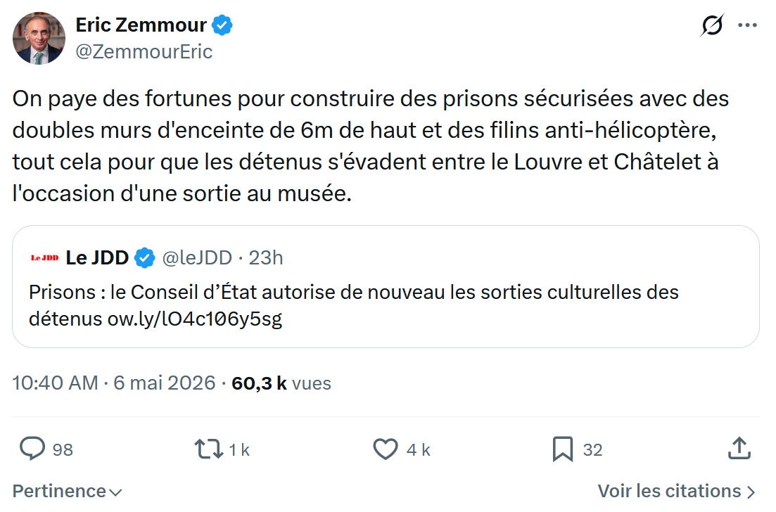 Eric Zemmour: On paye des fortunes pour construire…