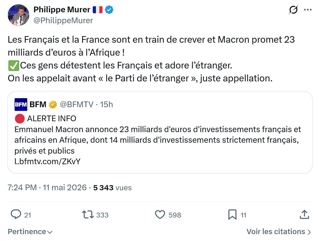 Philippe Murer: Les Français et la France…