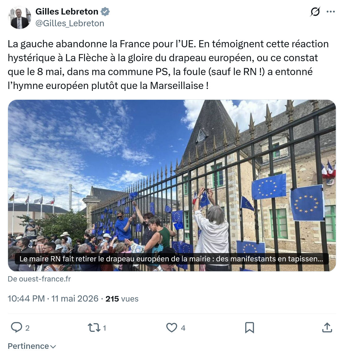 Gilles Lebreton: La gauche abandonne la France…