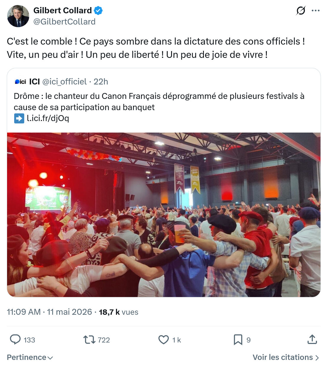 Gilbert Collard: C'est le comble…