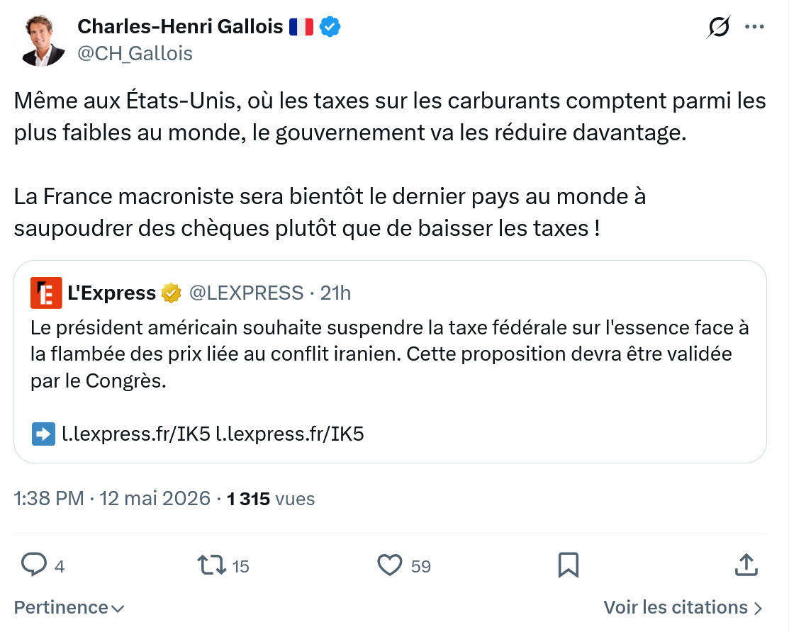 Charles-Henri Gallois: Même aux États-Unis…