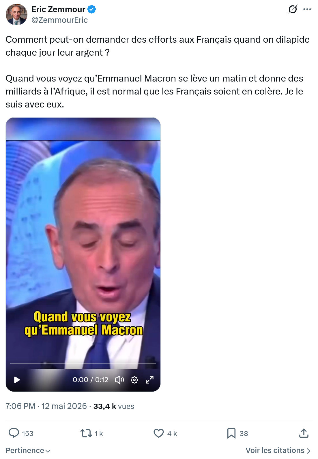 Eric Zemmour: Comment peut-on demander des efforts…