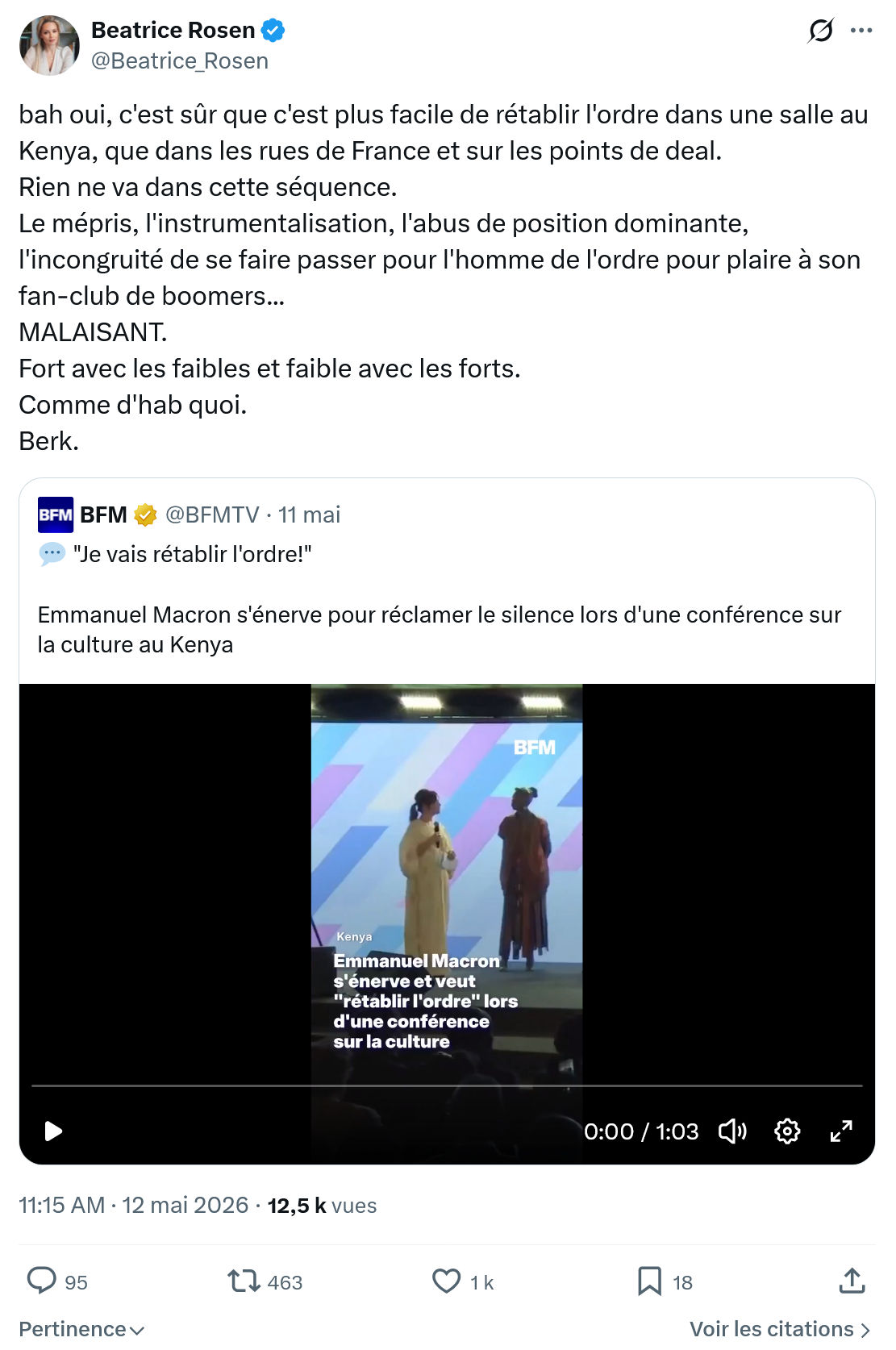 Béatrice Rosen: bah oui, c'est sûr que c'est plus facile…