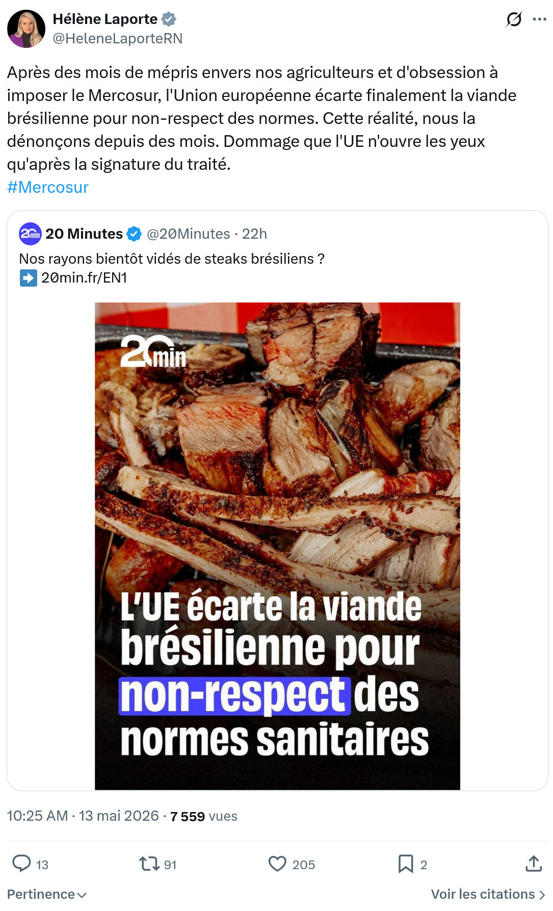 Hélène Laporte: Après des mois de mépris envers…
