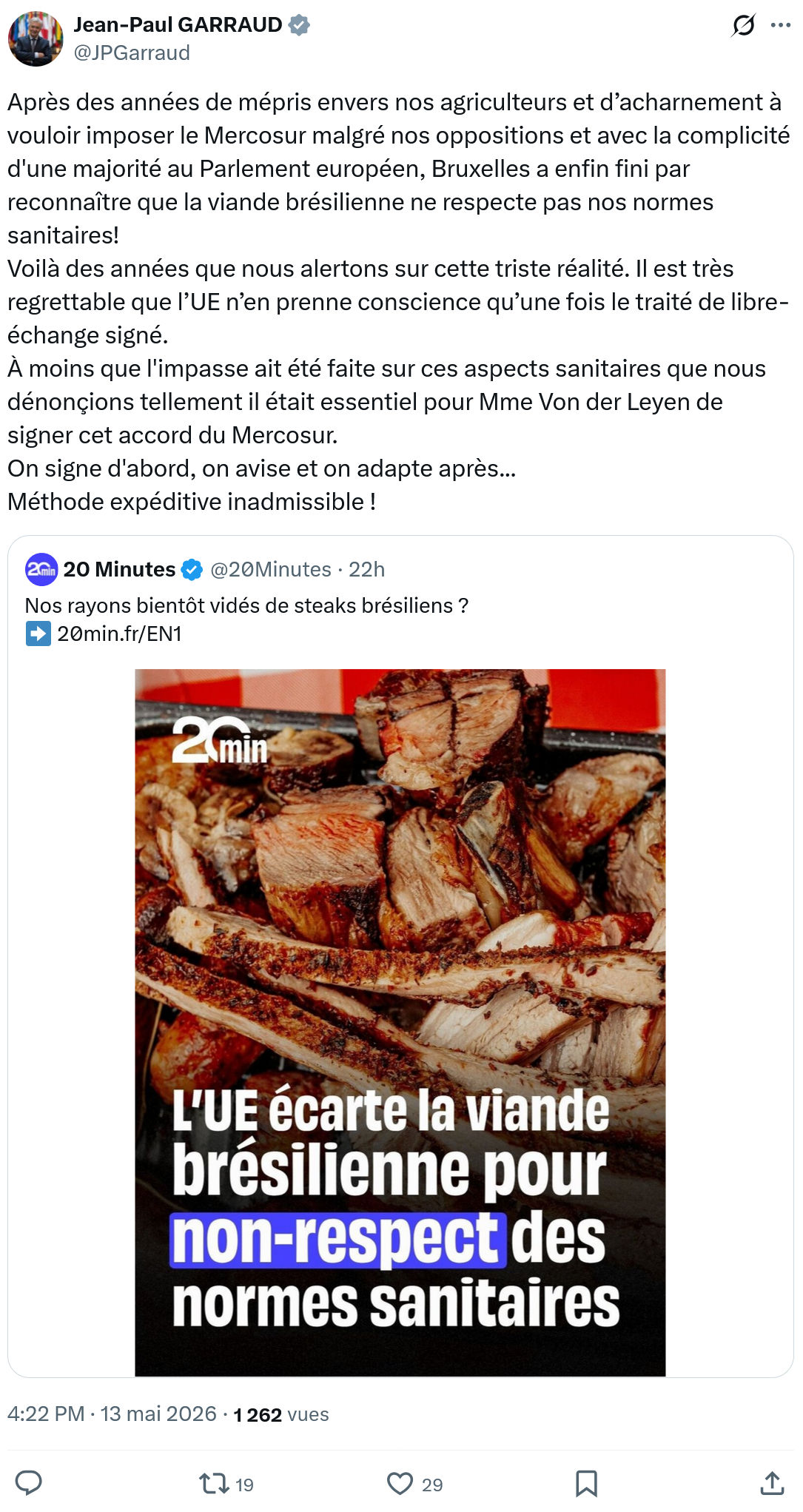 Jean-Paul Garraud: Après des années de mépris envers…