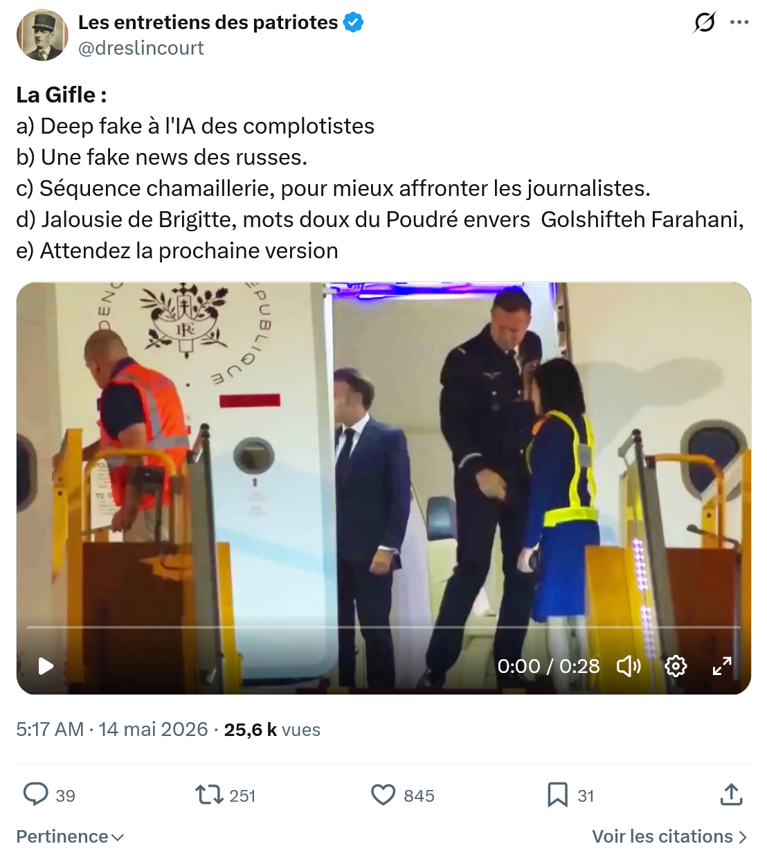 Marquis de Dreslincourt: La Gifle…
