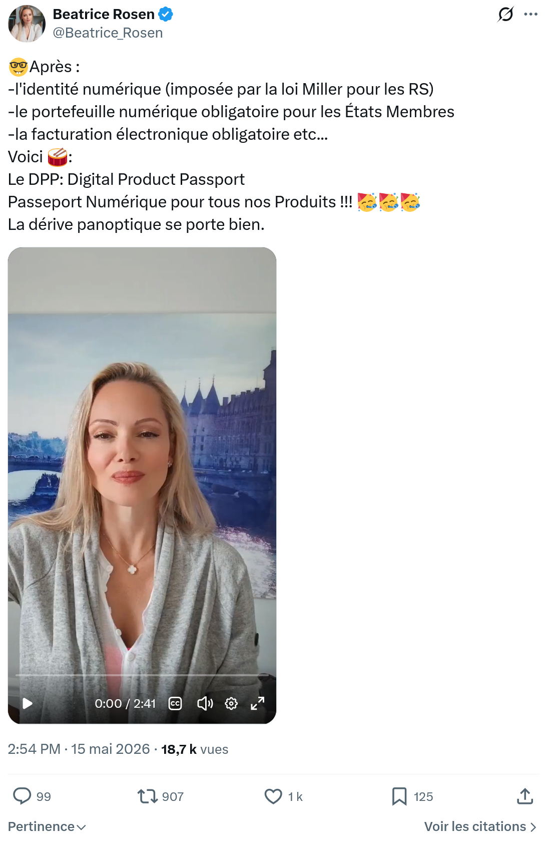 Béatrice Rosen: 🤓Après…