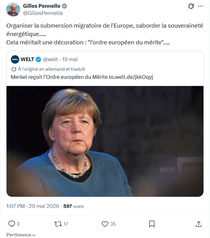 Gilles Pennelle: Organiser la submersion migratoire de l'Europe…