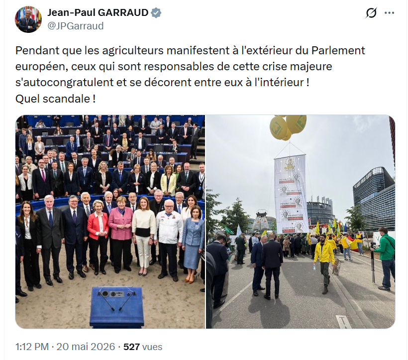 Jean-Paul Garraud: Pendant que les agriculteurs manifestent…
