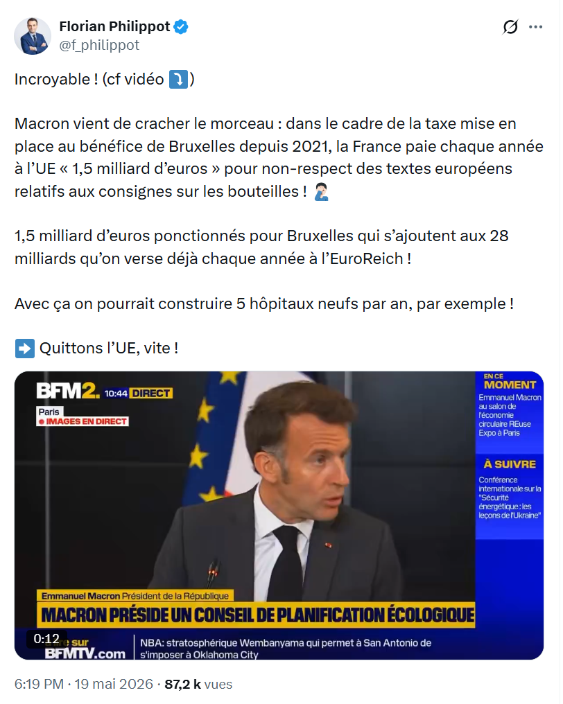 Florian Philippot: Incroyable !…