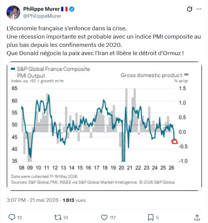 Philippe Murer: L'économie française s'enfonce dans...
