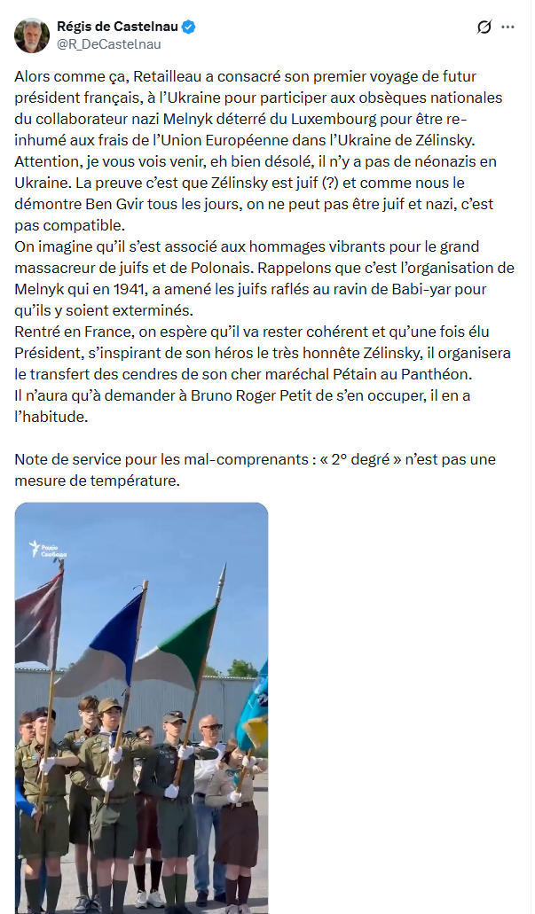 Régis de Castelnau: Alors comme ça, Retailleau a...