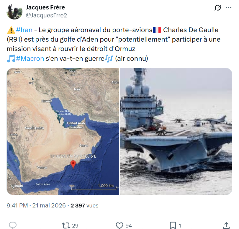 Jacques Frère: Iran - Le groupe aéronaval du...