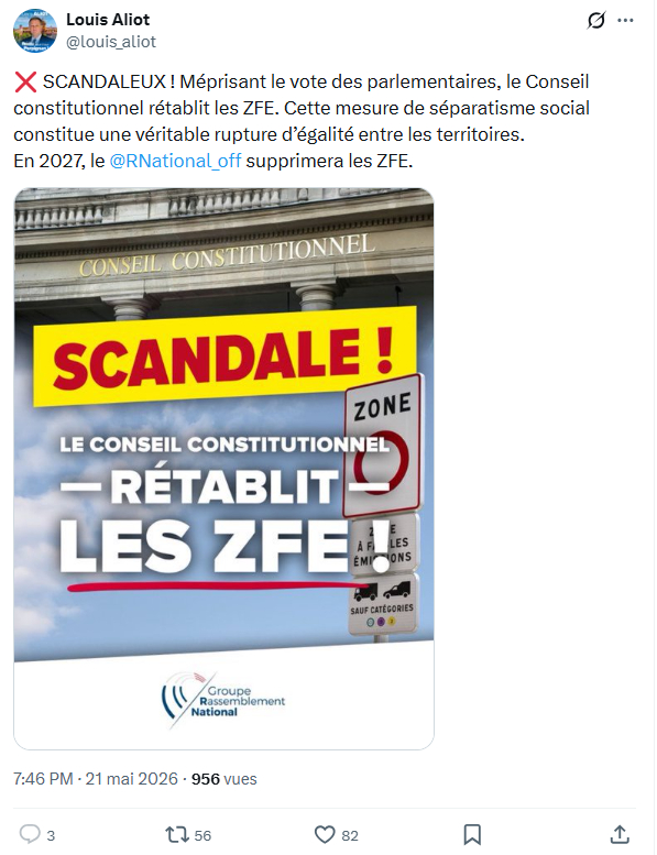 Louis Aliot: SCANDALEUX ! Méprisant le vote des...