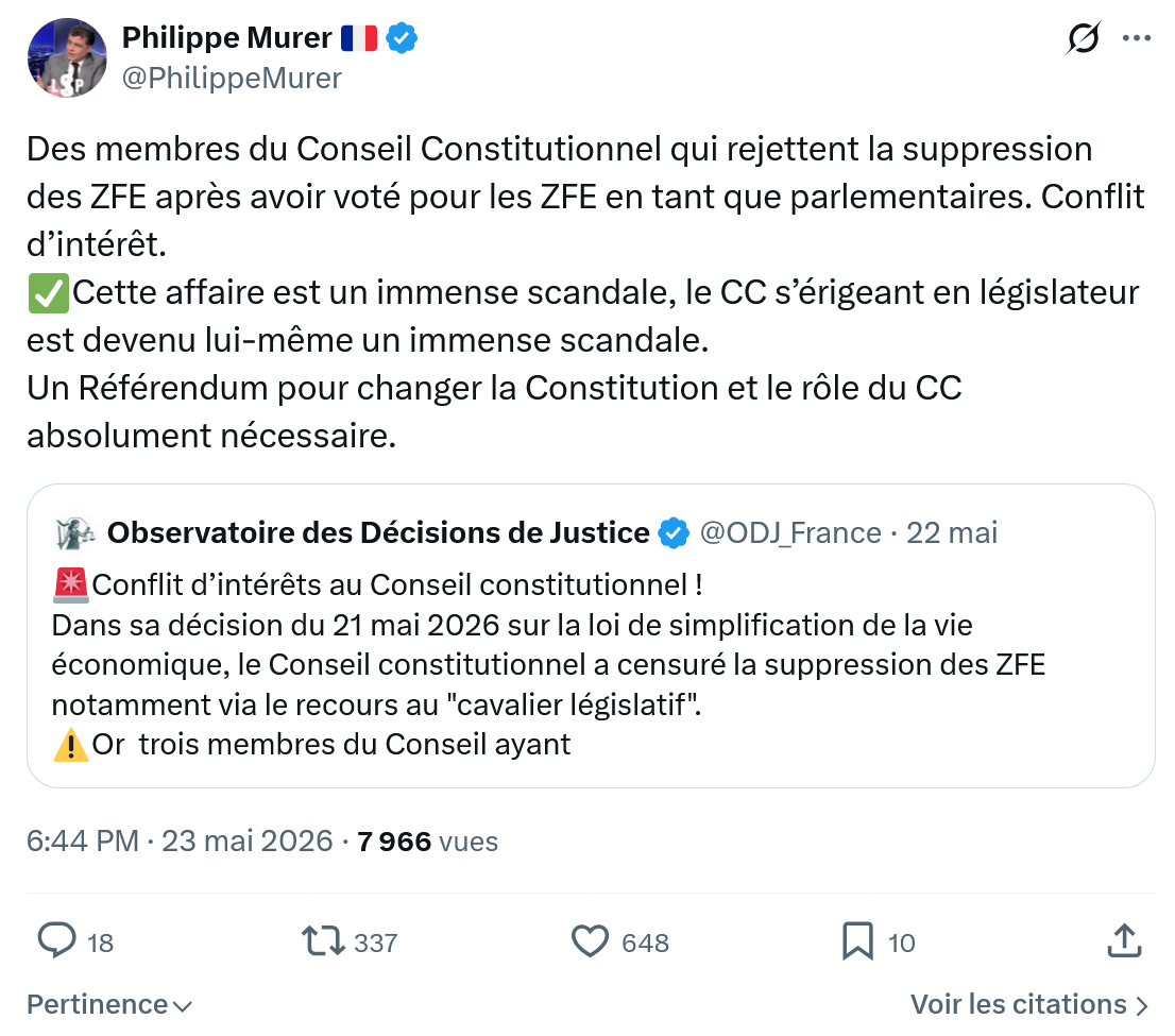 Philippe Murer: Des membres du Conseil Constitutionnel…