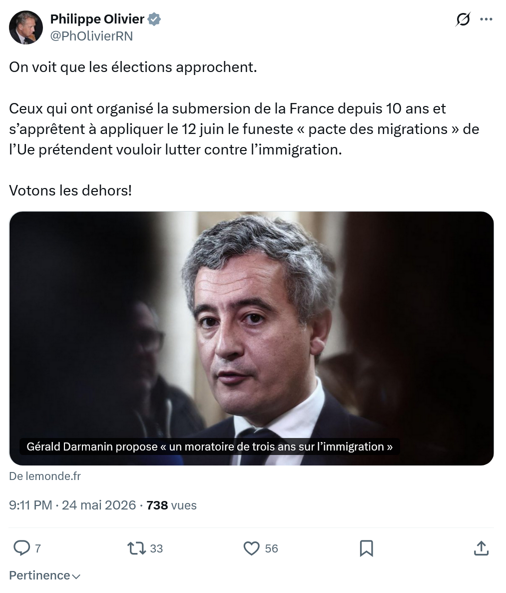 Philippe Olivier: On voit que les élections approchent…