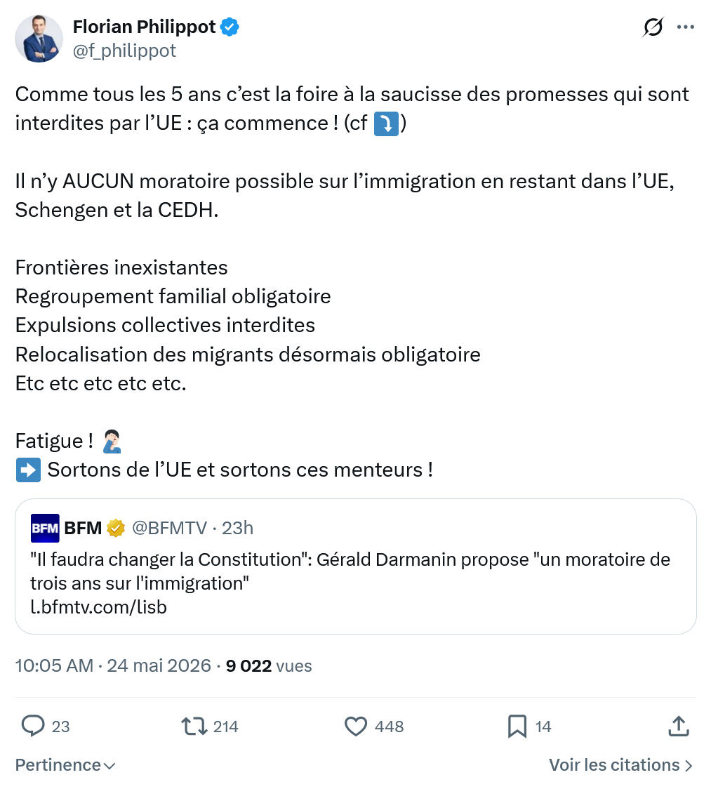 Florian Philippot: Comme tous les 5 ans c’est la foire…