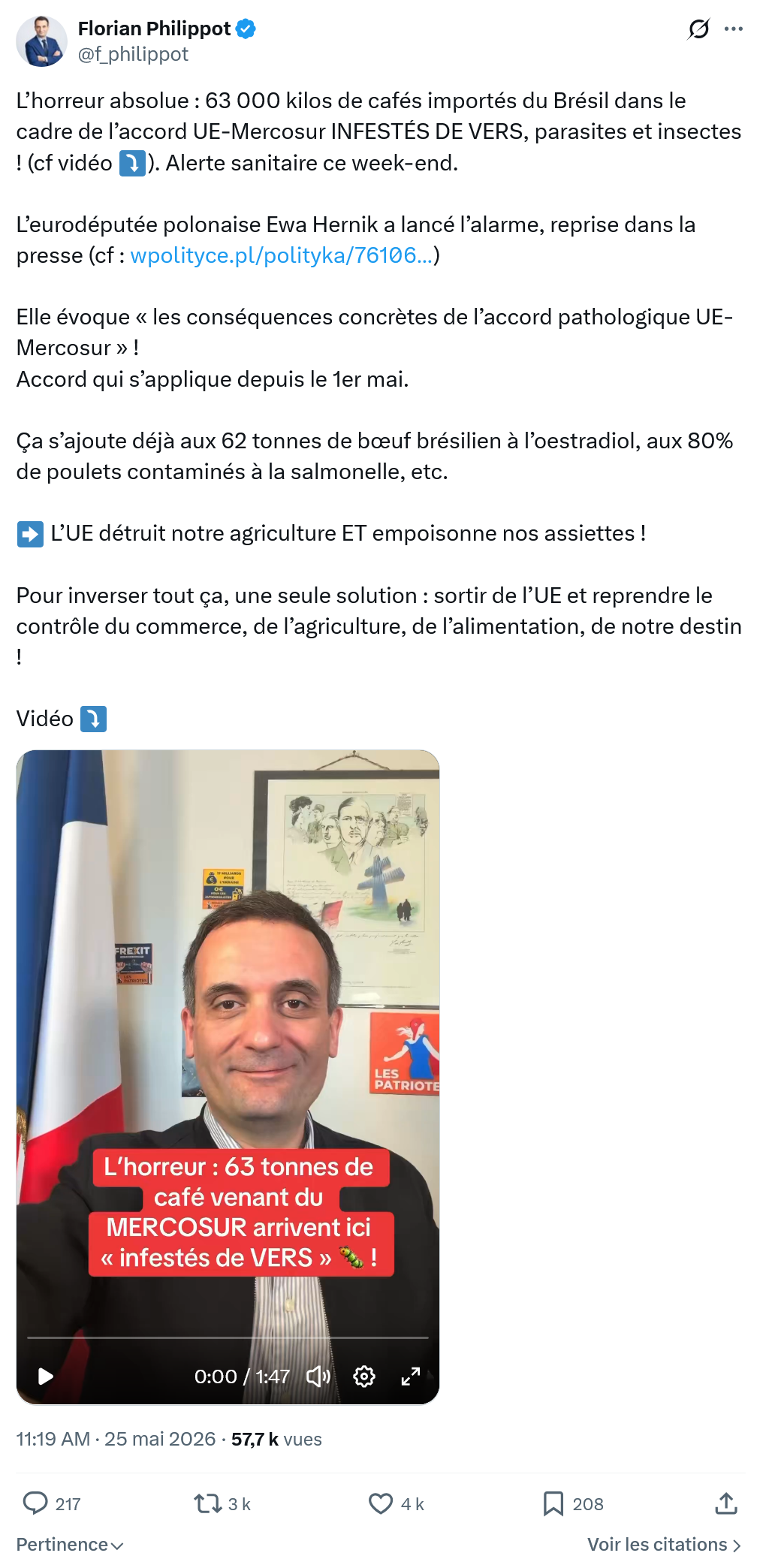 Florian Philippot: L’horreur absolue…