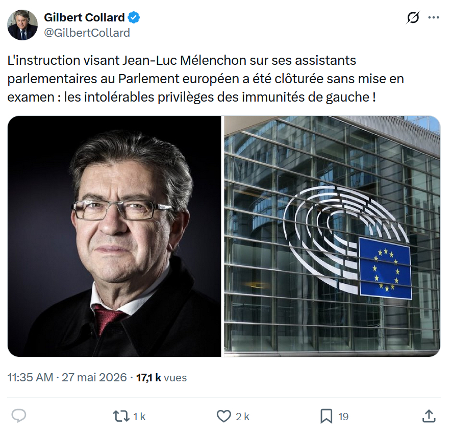 Gilbert Collard: L'instruction visant Jean-Luc Mélenchon…