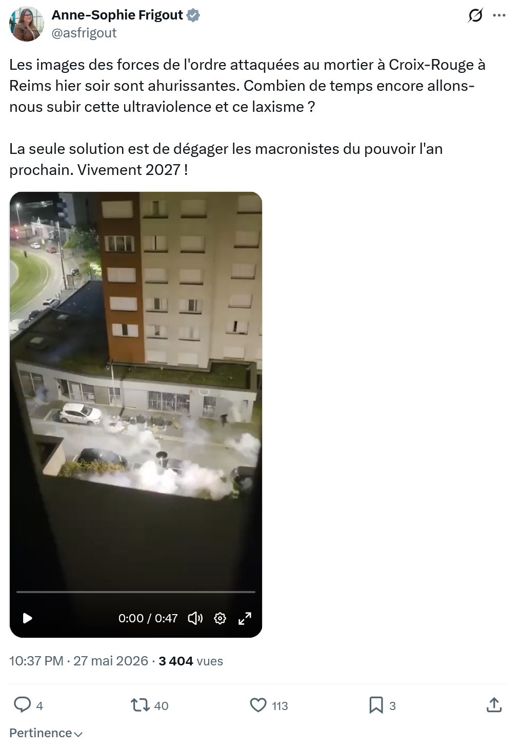 Anne-Sophie Frigout: Les images des forces de l'ordre…