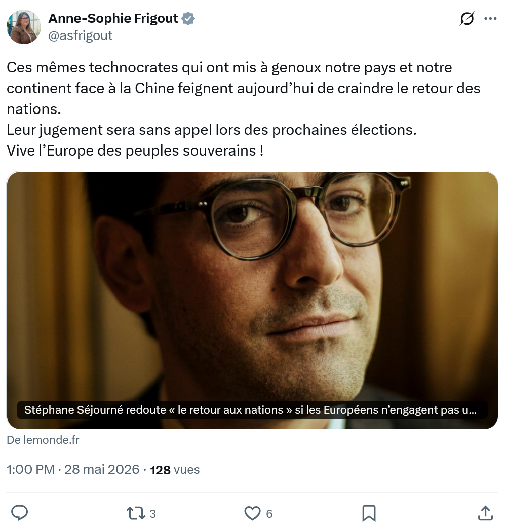 Anne-Sophie Frigout: Ces mêmes technocrates qui ont...