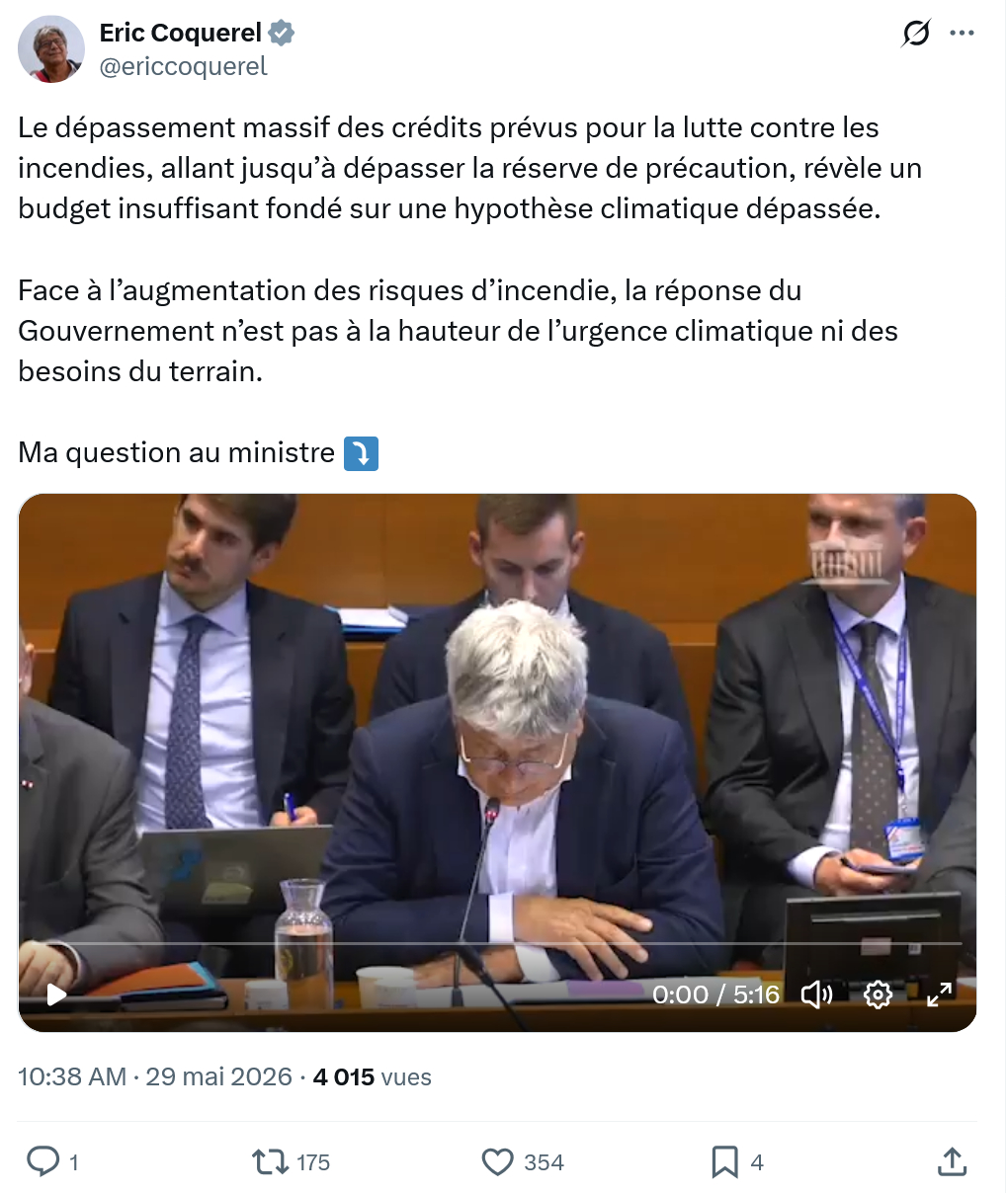 Eric Coquerel: Le dépassement massif des crédits…
