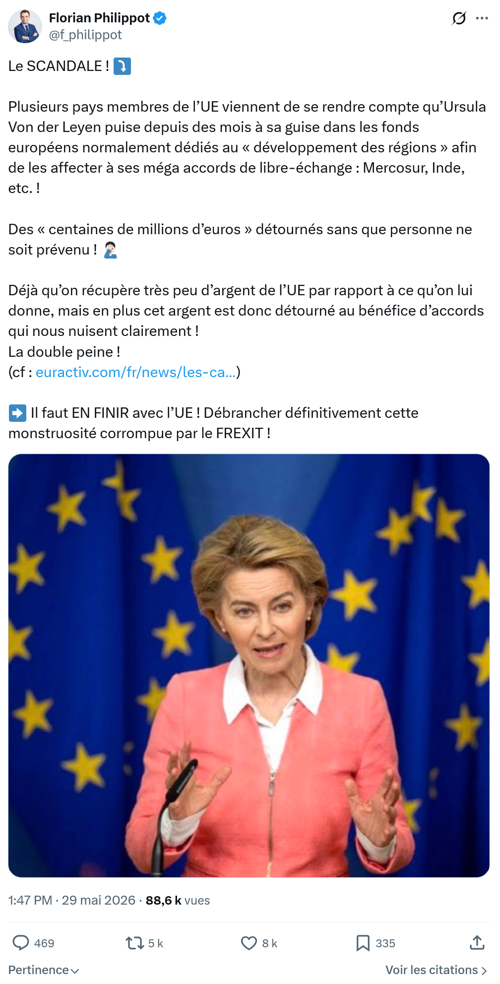 Florian Philippot: Le SCANDALE !…