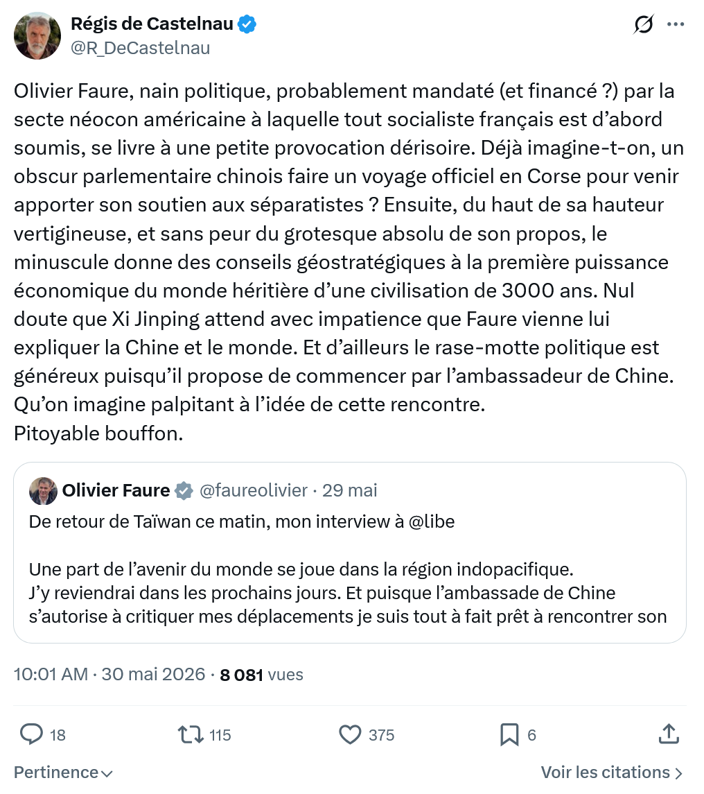 Régis de Castelnau: Olivier Faure, nain politique…