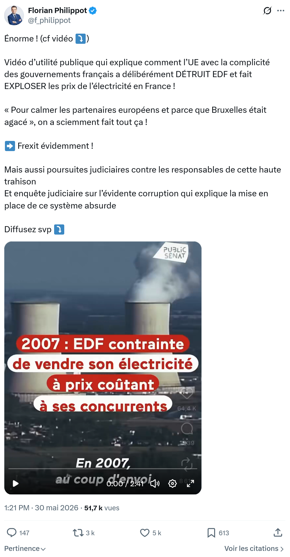 Florian Philippot: Énorme !…
