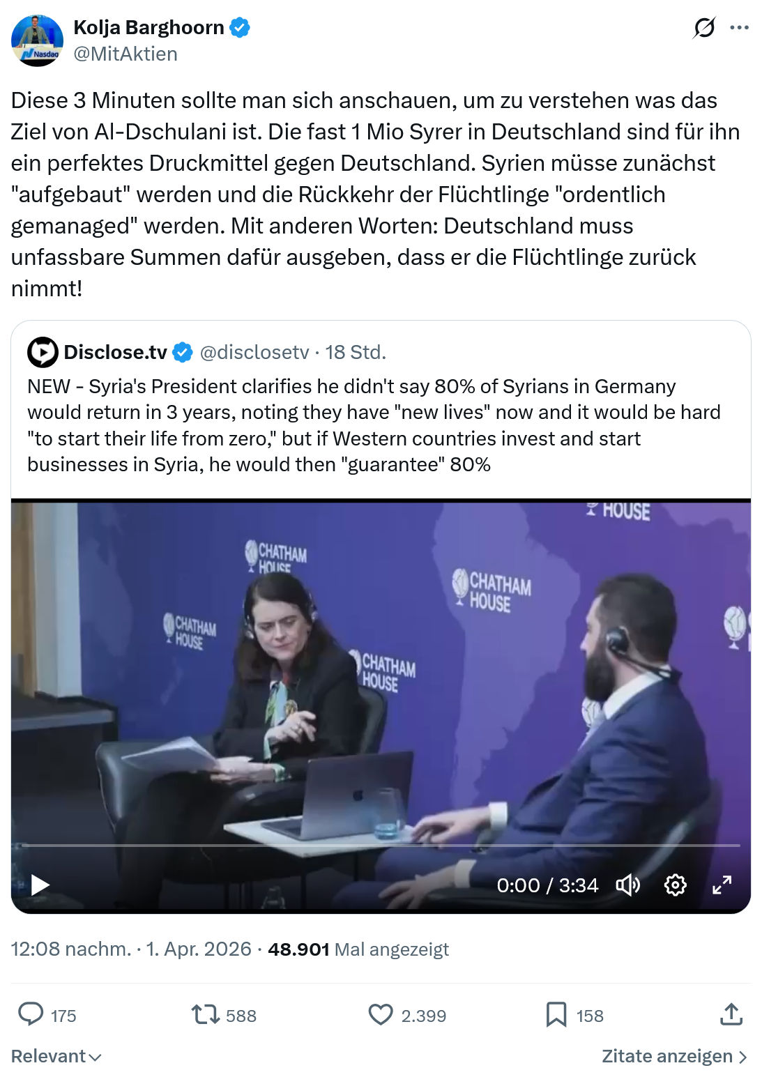 Kolja Barghoorn: Diese 3 Minuten sollte man sich anschauen…