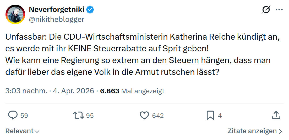 Neverforgetniki: Unfassbar: Die CDU-Wirtschaftsministerin…