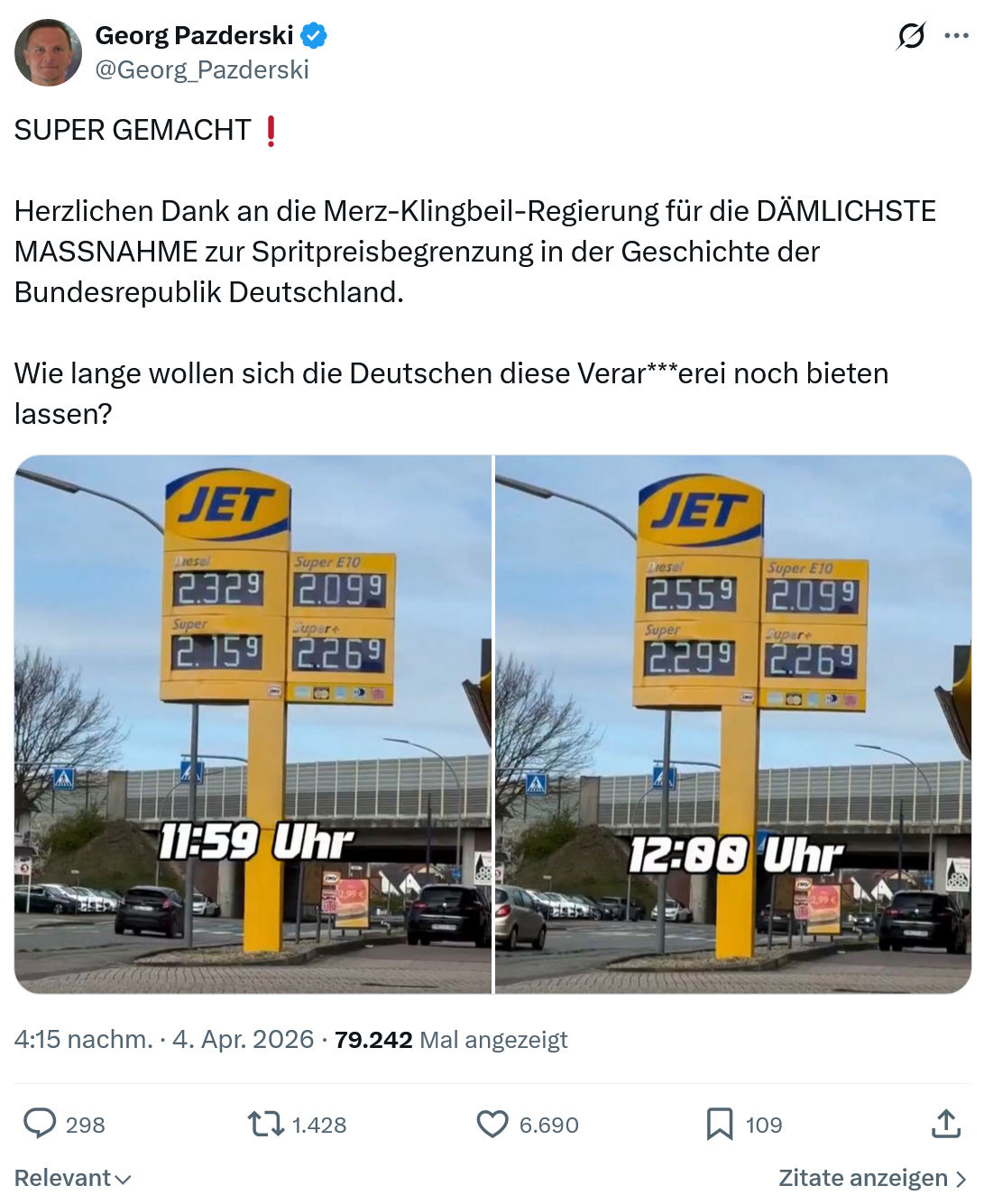 Georg Pazderski: SUPER GEMACHT❗️…